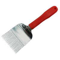 Вилка для розпечатування медових щільників 21 голка (голки з перегином), ручка пластикова