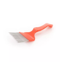 Вилка для розпечатування медових щільників (21голка з перегином), ручка пластикова