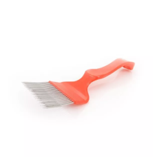 Вилка для розпечатування медових щільників (21голка з перегином), ручка пластикова