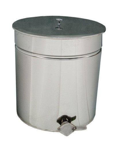 Відстійник нержав. 50 л з клапаном нержав. 5/4" (Ø 400, H 440) з ситом гориз. нержав.