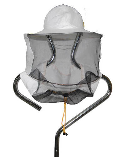 Шляпа пчеловодческая из льна (сетка сзади)