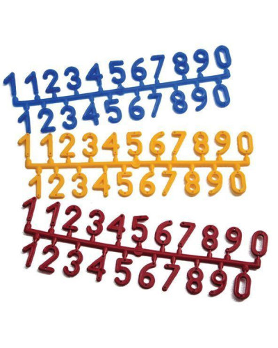 Номерки на вулики пластикові 1 уп.