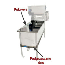 Стіл для розпечатування з подавачем - опція А - кришка і підігріте дно