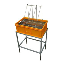 Стіл для розпечатування з ванночкою пластиковою 200 мм, сито нержав.