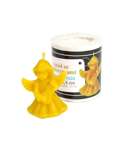 Форма силіконова для свічок - Ангелик з скрипкою (6см)