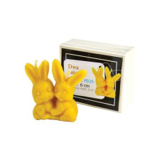 Форма силіконова для свічок - Два зайчики (6см)