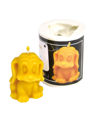 Форма силіконова для свічок - Пес з великими очима (6см)