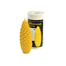 Форма силіконова для свічок - Шишка соснова (8см)