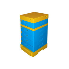 Вулик пінополістирольний Apipol на 10 рамок Lyson з гігієнічним дном фарбований