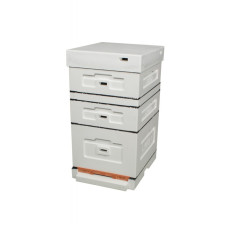 Улей пенополистирольный Дадан на 10 рамок Lyson с низким дном некрашеный