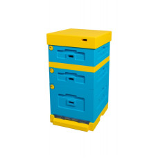 Улей пенополистирольный Дадан на 10 рамок Lyson с низким дном крашеный