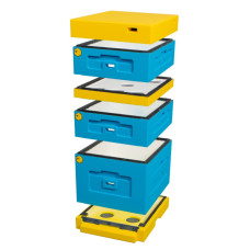 Улей пенополистирольный Дадан на 10 рамок Lyson с низким дном крашеный