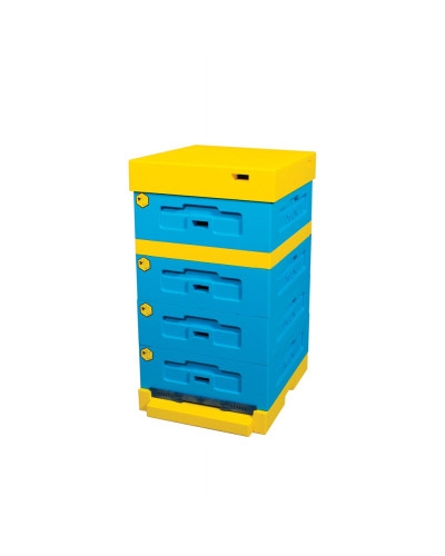 Улей пенополистирольный Дадан 1/2 на 10 рамок Lyson с низким дном крашеный