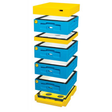 Улей пенополистирольный Дадан 1/2 на 10 рамок Lyson с низким дном крашеный