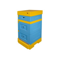 Улей пенополистирольный Рута на 10 рамок Lyson с высоким дном некрашеный