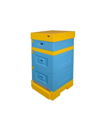 Вулик пінополістирольний Рута на 10 рамок Lyson з високим дном фарбований