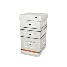 Вулик пінополістирольний Дадан на 10 рамок Lyson з високим дном нефарбований