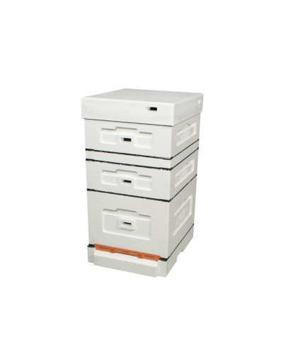 Вулик пінополістирольний Дадан на 10 рамок Lyson з високим дном нефарбований