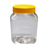 Банка пластикова 0,500л. (квадрат.)