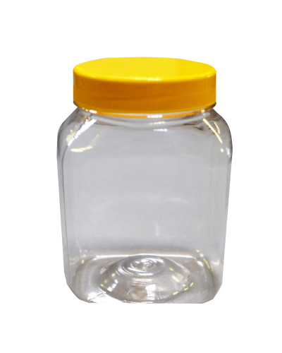 Банка пластикова 0,500л. (квадрат.)