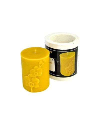 Форма силіконова для свічок - Ролик малий Орхідея (9см)