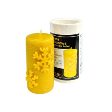 Форма силіконова для свічок - Ролик з сніжинкою (10см)