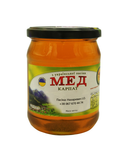 Мед Карпат (0,500л.) Ваша Пасіка