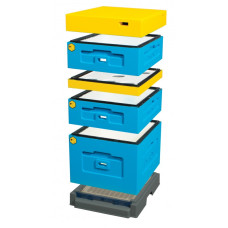 Вулик пінополістирольний Дадан на 10 рамок Lyson з пластиковим дном фарбований