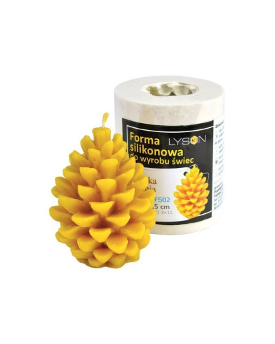 Форма силіконова для свічок - Шишка середня