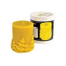 Форма силіконова для свічок - Ролик малий з ялинками (7,5см.)