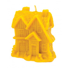 Форма силіконова для свічок - Зимовий будиночок з ялинками