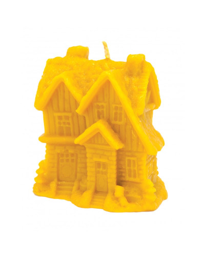 Форма силіконова для свічок - Зимовий будиночок з ялинками