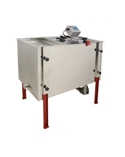 Медогонка радіальна електрична 220В/12В на основі столу Lyson Classic (з ситом вертикальним)