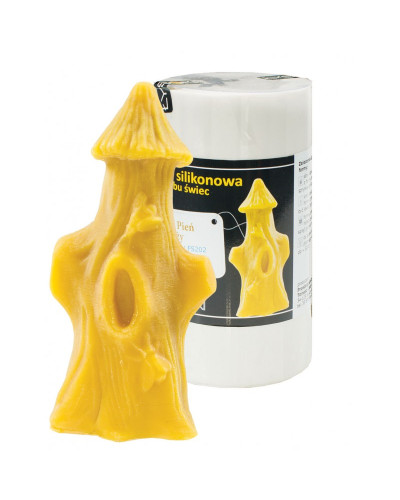 Форма силіконова для свічок - Вулик пень великий (14,5см)