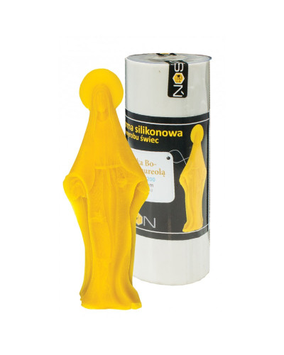 Форма силіконова для свічок - Матір Божа з німбом велика