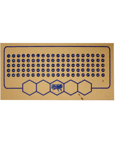 Мітки для бджолиних маток синій колір (1-100)