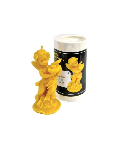 Форма силіконова для свічок - Ангел з ліхтарем