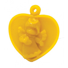 Форма силіконова для свічок - Ангел зі серцем