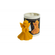 Форма силіконова для свічок - Ангел зі сніжинкою