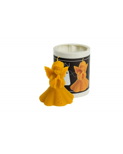 Форма силіконова для свічок - Ангел зі сніжинкою