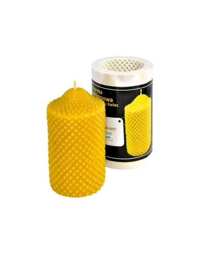 Форма силіконова для свічок - Гравірований циліндр