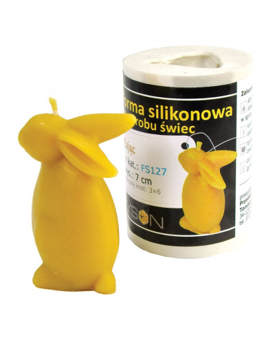 Форма силіконова для свічок - Заєць