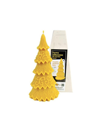 Форма силіконова для свічок - Ялинка прикрашена,велика