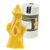 Форма силіконова для свічок - Вулик пеньок малий