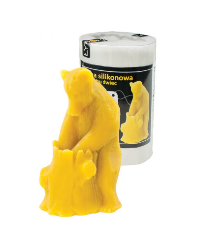 Форма для свічок - силіконова Ведмідь