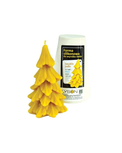 Форма силіконова для свічок - Тонка ялиця