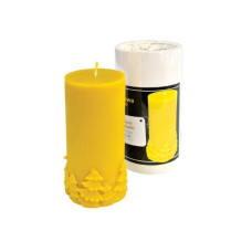 Форма силіконова для свічок - Циліндр великий з ялинками