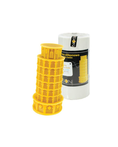 Форма силіконова для свічок - Пізанська вежа велика