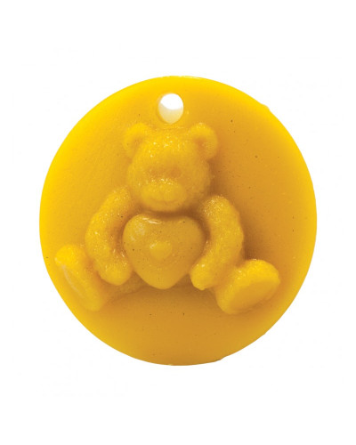 Форма силіконова для свічок - Ведмедик зі серцем