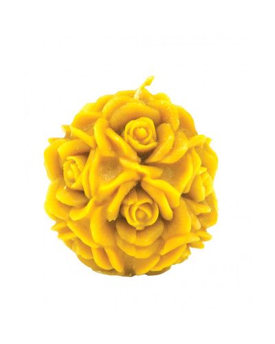 Форма силіконова для свічок - Куля з трояндами